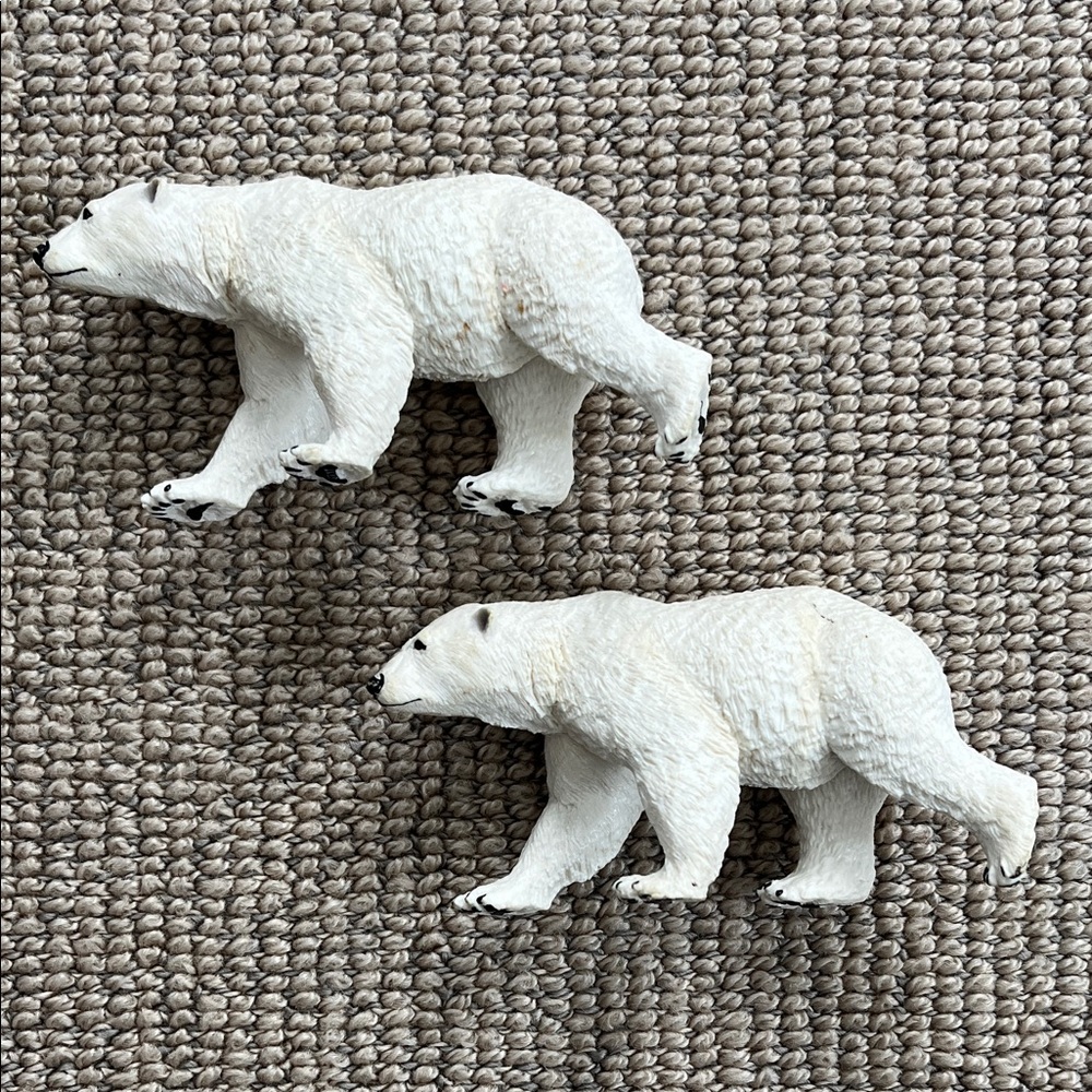 🐻‍❄️ Schleich White Polar Bear Figurines